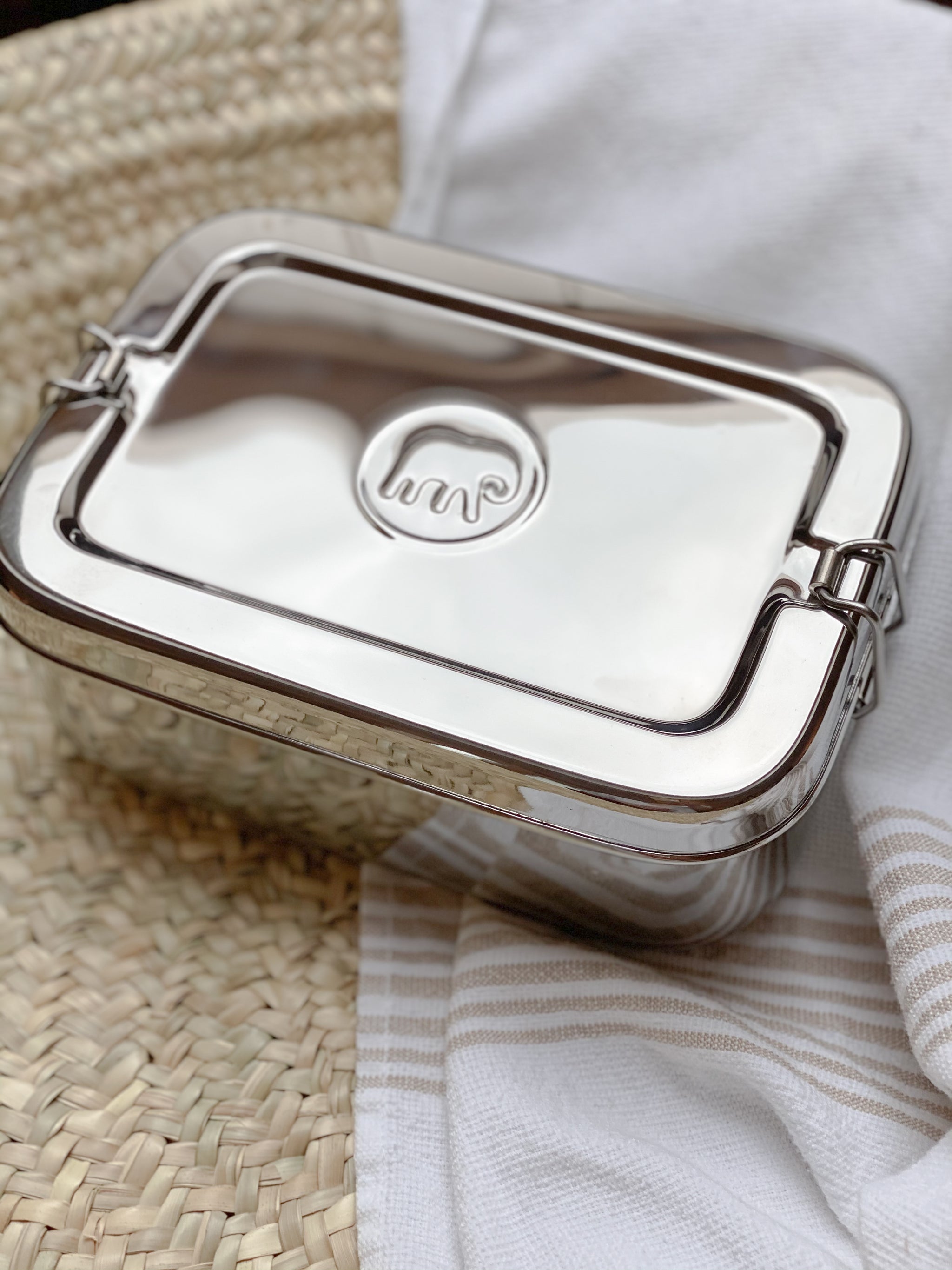Bassine à Vaisselle Elephant Box - Acier Inoxydable 10L - Sans Plastique - Pour Évier De Cuisine